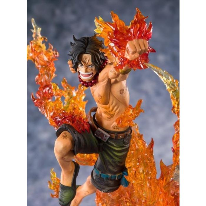 Bandai Tamashii Figuarts Zero One Piece Portgas D Ace Figure, multicolor, approx 195 mm