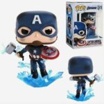 POP Marvel: Endgame- Capt A w/BrokenShield&Mjolnir