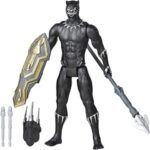 Marvel Avengers Titan Hero Series Blast Gear Deluxe Black Panther Action Figure Toy Black - 12 Inches