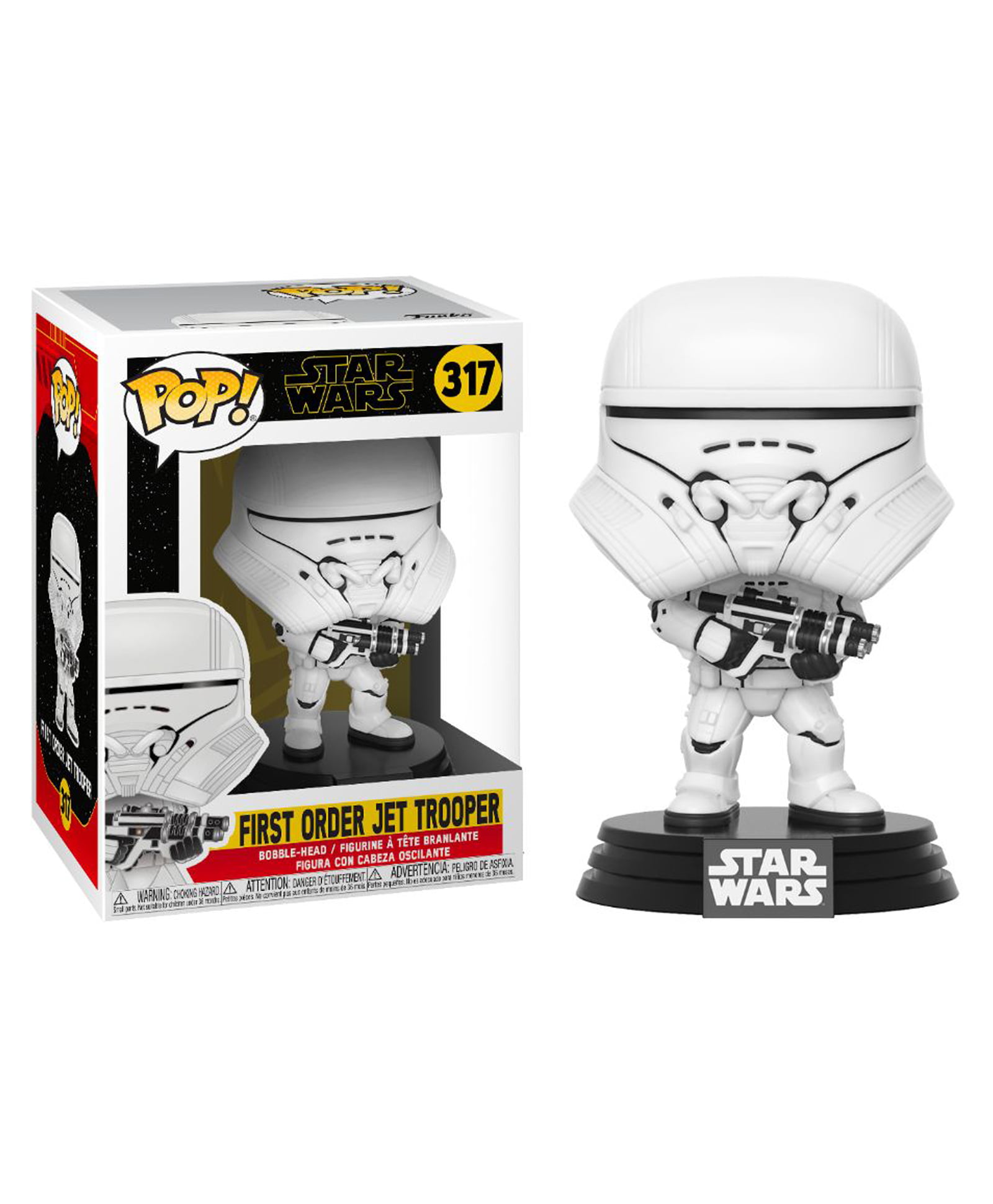 Funko Pop! Star Wars - First Order Jet Trooper Action Figure - Height 9.5 cm