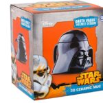 Star Wars Mug - Darth Vader Helmet 3D Ceramic Figural Coffee Mug with Removable Lid - 20 oz