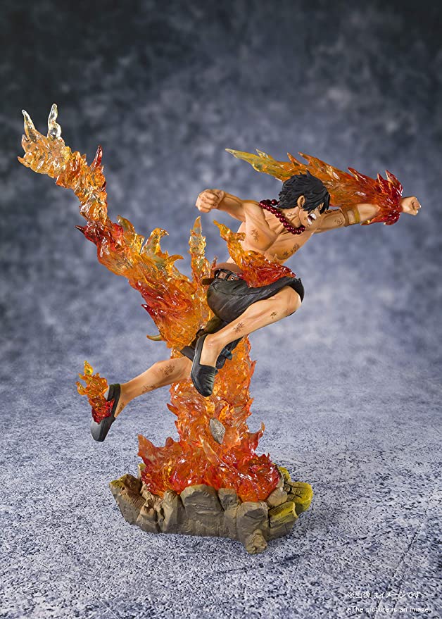 Bandai Tamashii Figuarts Zero One Piece Portgas D Ace Figure, multicolor, approx 195 mm