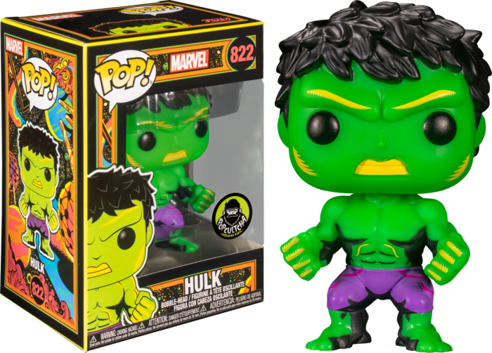 Hulk Marvel Black Light Funko Pop Funko Shop With Popcultcha Sticker