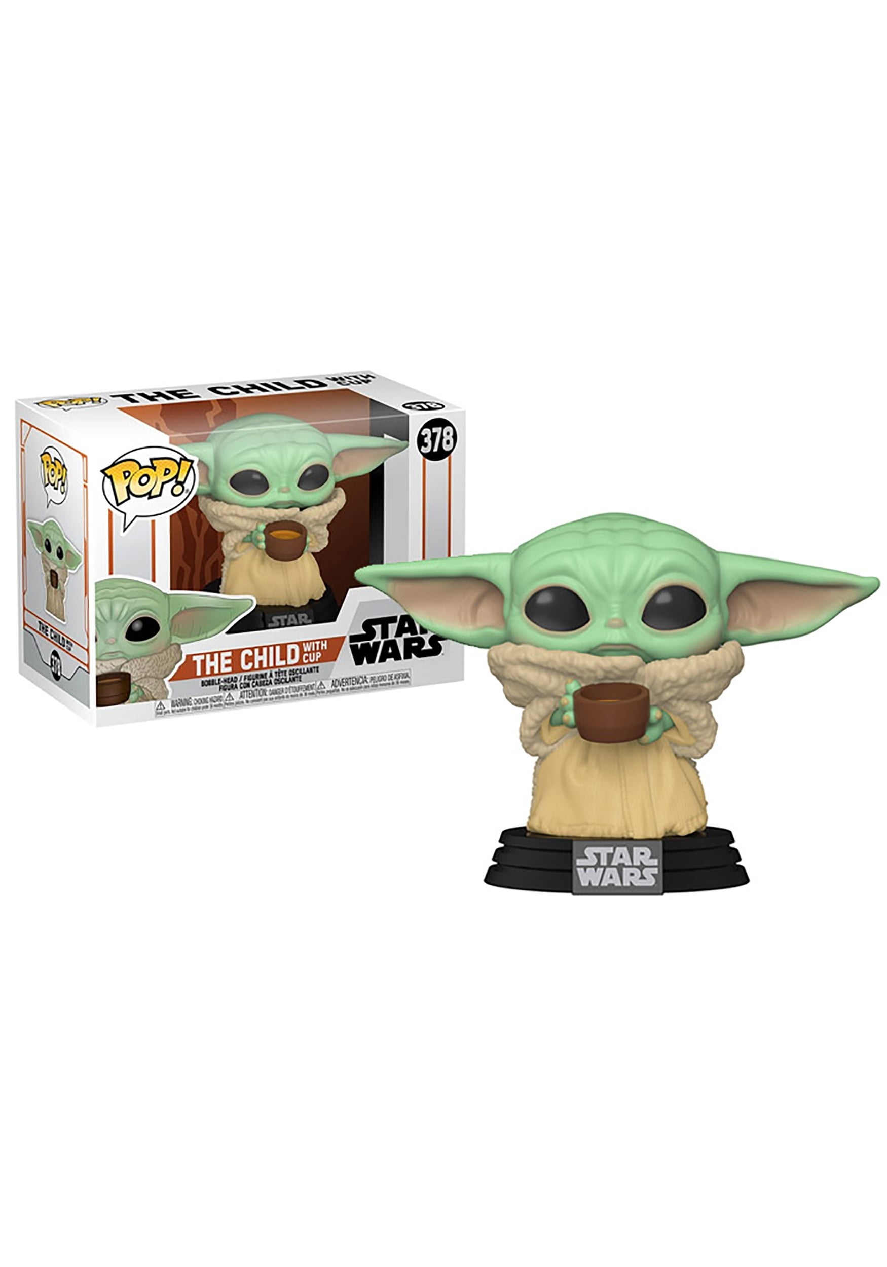 Funko POP Star Wars: Mandalorian- The Child with Cup Vinyl Figure