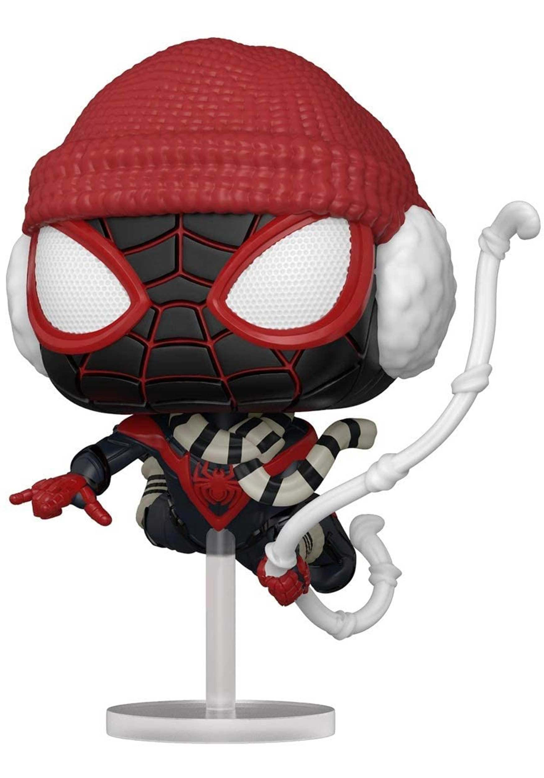 POP Games: Marvel's Spider-Man Miles Morales Winter Suit Bobblehead Figure