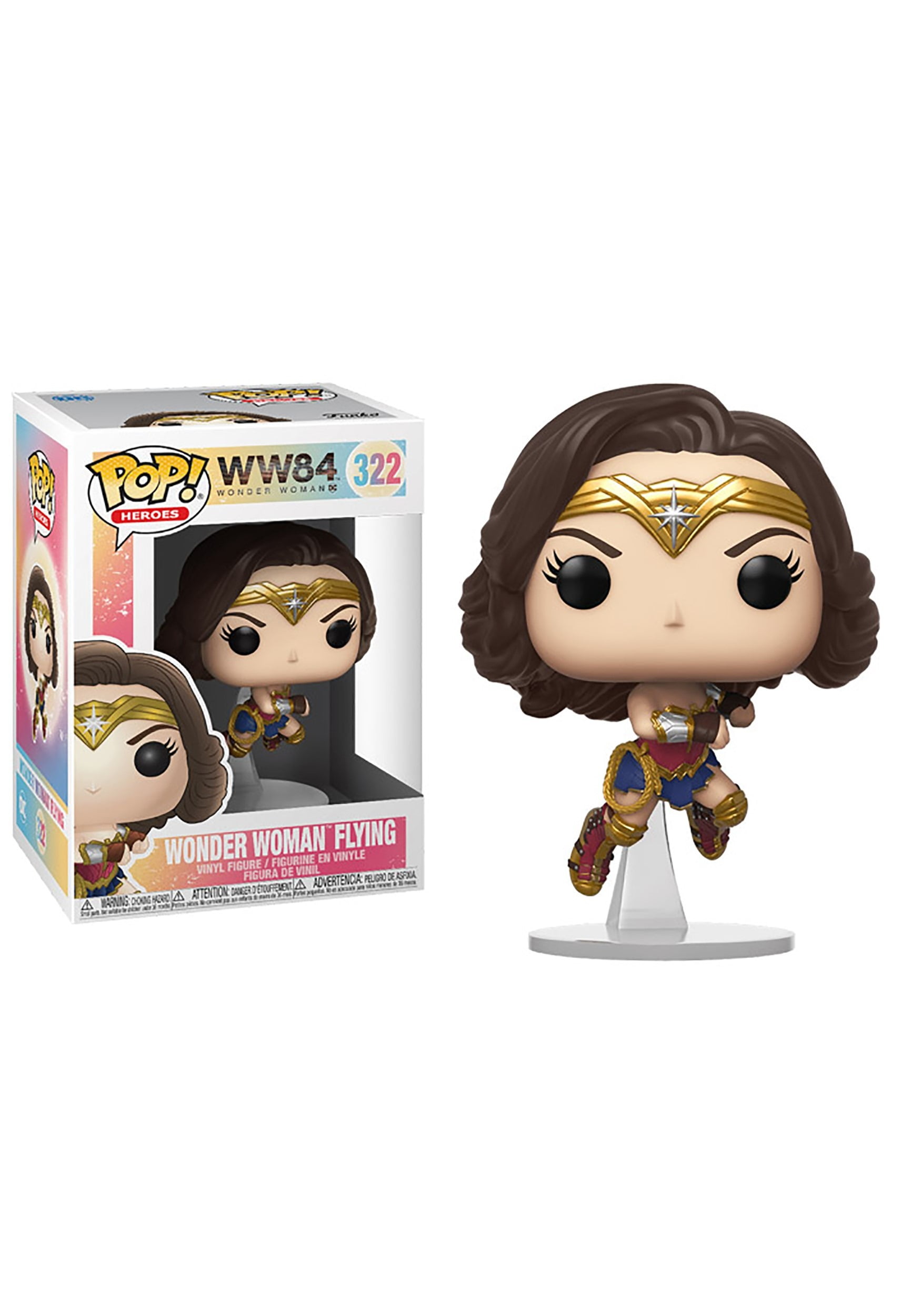 Pop! Heroes: Wonder Woman 1984- Metallic Flying Wonder Woman Figure