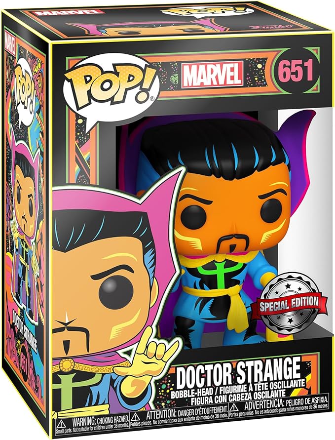 Pop! Marvel: Black Light- Dr. Strange (Exc)