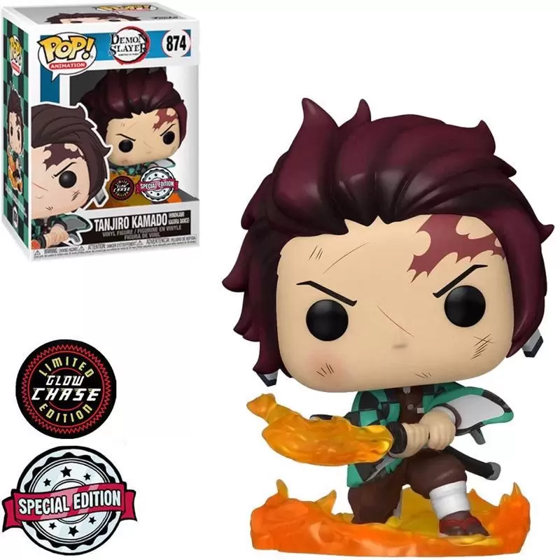 Demon Slayer - Tanjiro with Flaming Blade Pop! Vinyl Figure