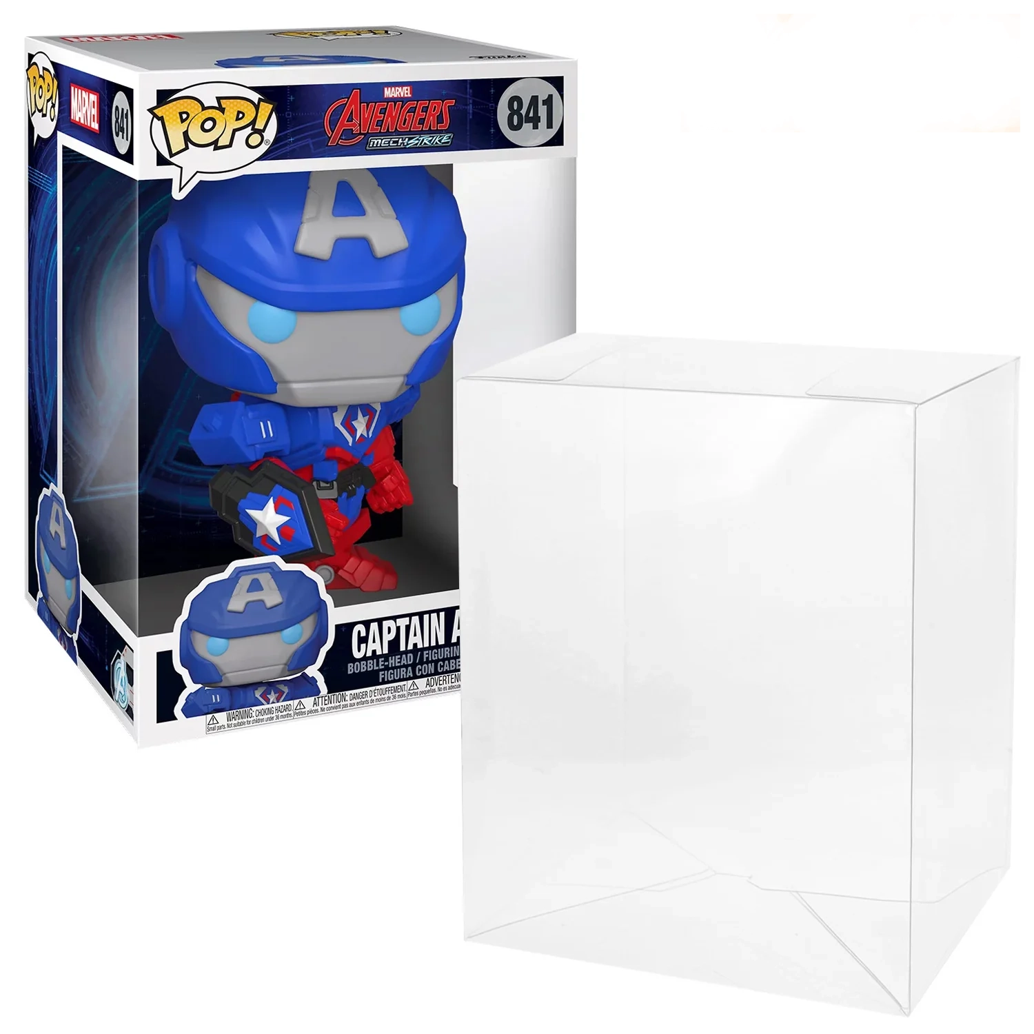 10 INCH STANDARD POP PROTECTORS FOR JUMBO FUNKO (50MM THICK) 12.875H X 8.75W X 8.25D