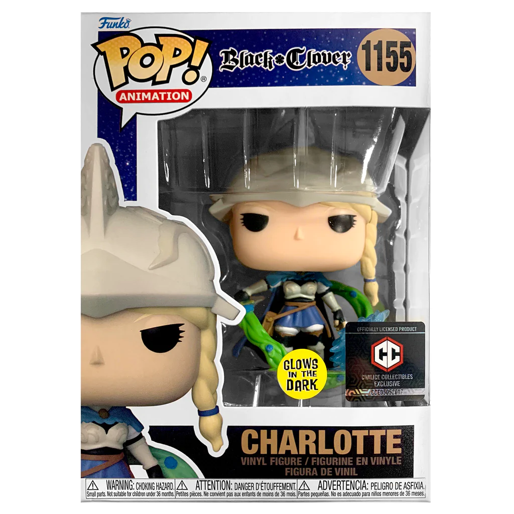 Funko Pop Black Clover - Charlotte or CHASE Chalice Exclusive
