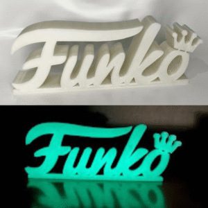 3D Logo Funko Logo Glow in The Dark 30 cm width