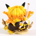 Pikachu Cosplay Agatsuma Zenitsu Demon Slayer PVC 5 inch