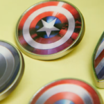 Half Moon Bay Set Of 4 Marvel Captain America Pin Badges