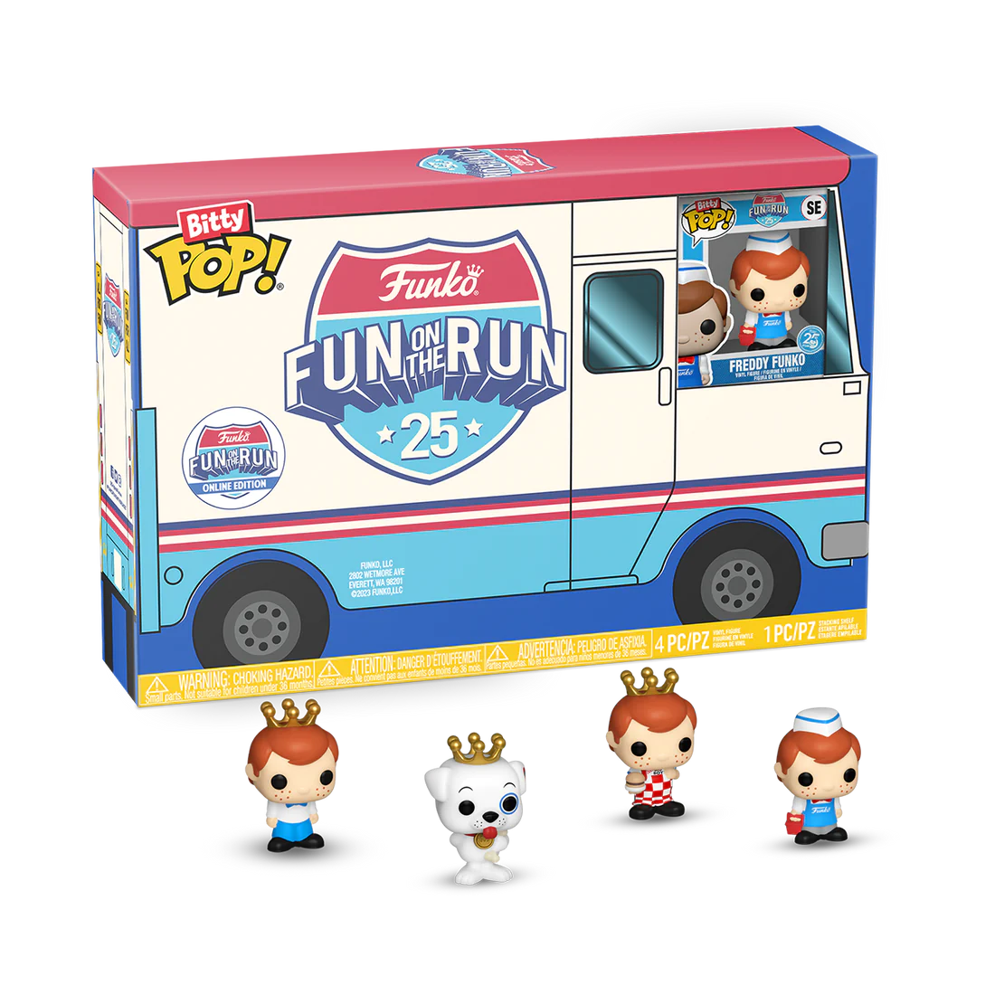 FREDDY FUNKO FUNKO 25TH ANNIVERSARY FUN ON THE RUN BOX