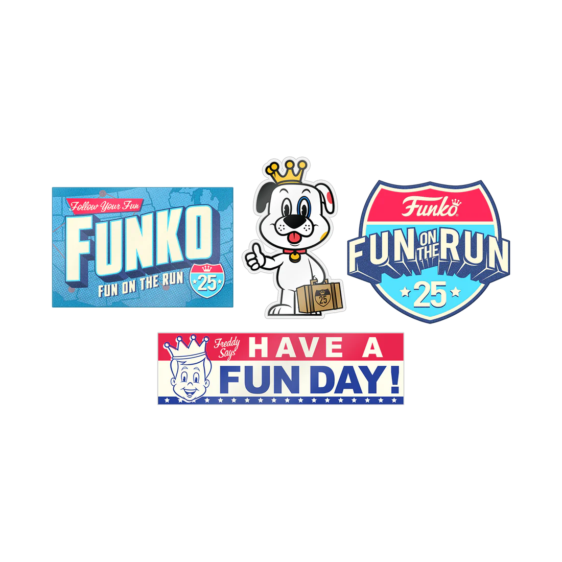 FREDDY FUNKO FUNKO 25TH ANNIVERSARY FUN ON THE RUN BOX