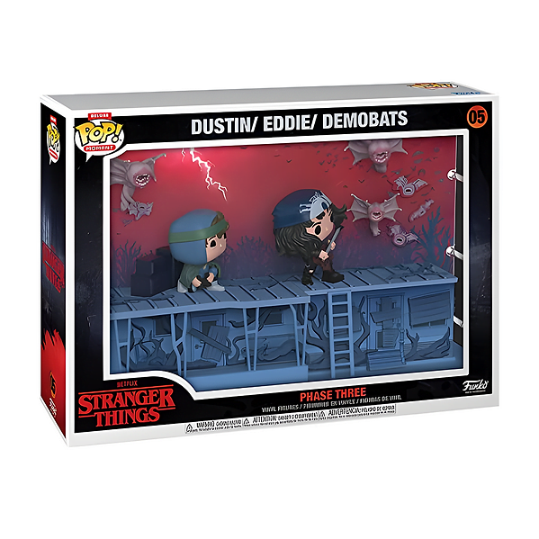 POP! Deluxe Moment Stranger Things Phase Three Dustin Eddie Demobats #05