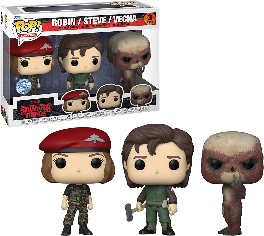 Pop! Tv: Stranger Things S4 - Hunter Robin, Steve, and Vecna 3pk (Exc)