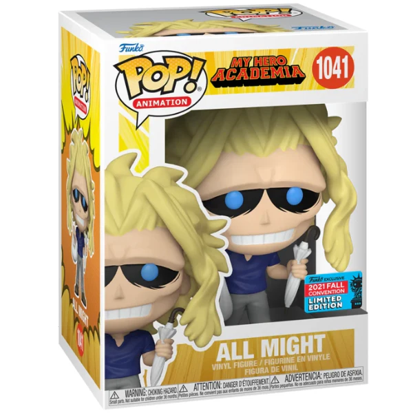 Pop! Animation: MHA- All Might w/ Bag & Umbrella (NYCC'21) Pop! Animation: MHA- All Might w/ Bag & Umbrella (NYCC'21)