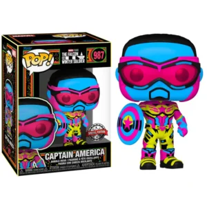 Pop! Marvel: F&WS - Captain America (Blacklight)(Exc)