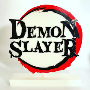 Demon slayer 3D logo (20x20 cm)