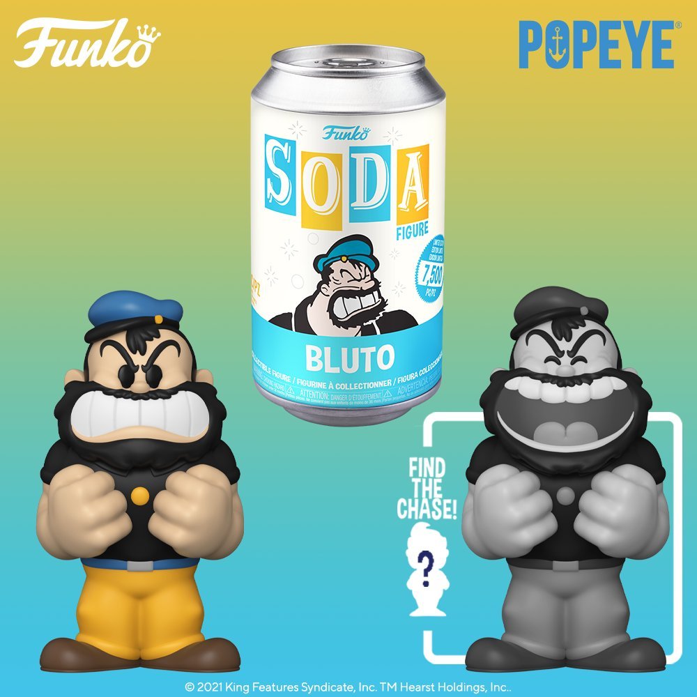 Popeye - Bluto Vinyl SODA Figure in Collector Can (International Edition) Popeye - Bluto Vinyl SODA Figure in Collector Can (International Edition)