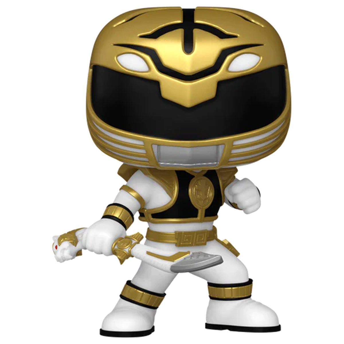 Pop! Tv: Mighty Morphin Power Ranger 30th - White Ranger with Sword (Exc)