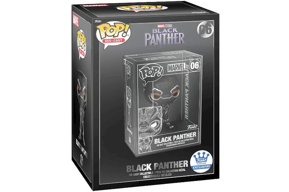Funko Pop! Marvel Die Cast Black Panther Funko Shop Exclusive (Common Only)