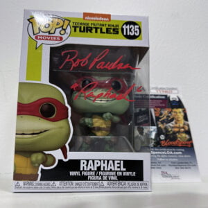 Rob paulsen signed raphael teenage mutant ninja turtles funko pop! Autograph is jsa authenticated