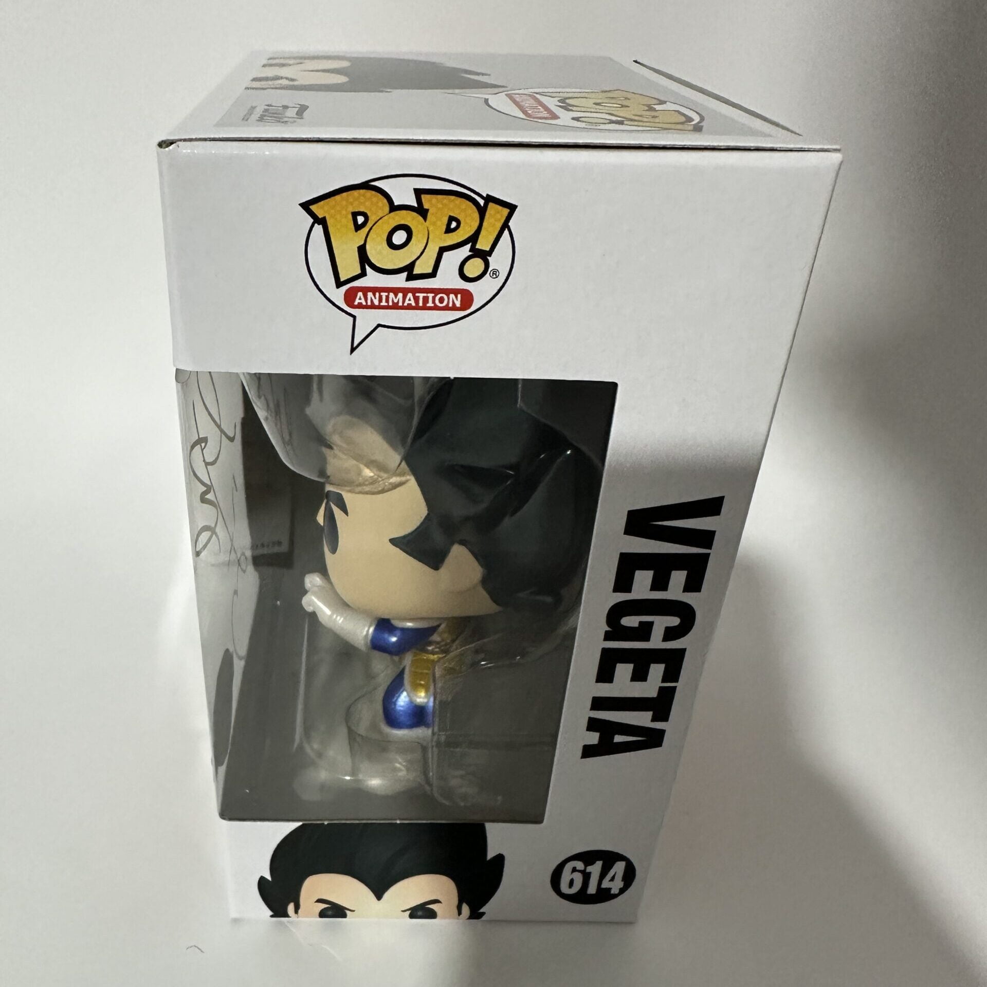 Ryo Horikawa Japanese voice actor signed Funko Pop! - DragonBall Z - Vegeta Metallic 614 + spedycomics certficate