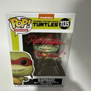 Rob paulsen signed raphael teenage mutant ninja turtles funko pop! Autograph is jsa authenticated