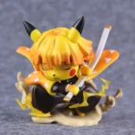 Pikachu Cosplay Agatsuma Zenitsu Demon Slayer PVC 5 inch