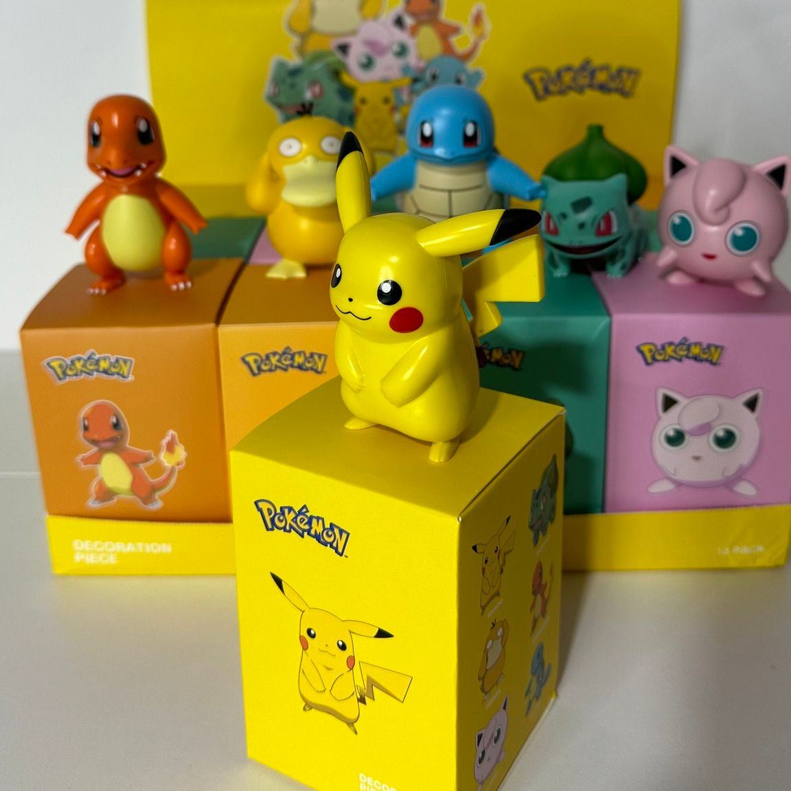 Standing Pokemon Pikachu | Bulbasaur | Charmander | Psyduck | Squirtle | Jigglypuff