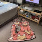 Pokemon Shaped Animation Rug decoration Floor Mat Crystal Velvet 80X80