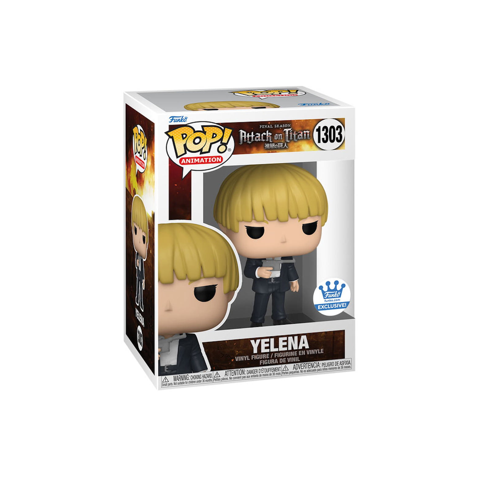 Funko Attack on Titan Final Season Yelena Funko Shop Exclusive Pop 1303 Funko Attack on Titan Final Season Yelena Funko Shop Exclusive Pop 1303