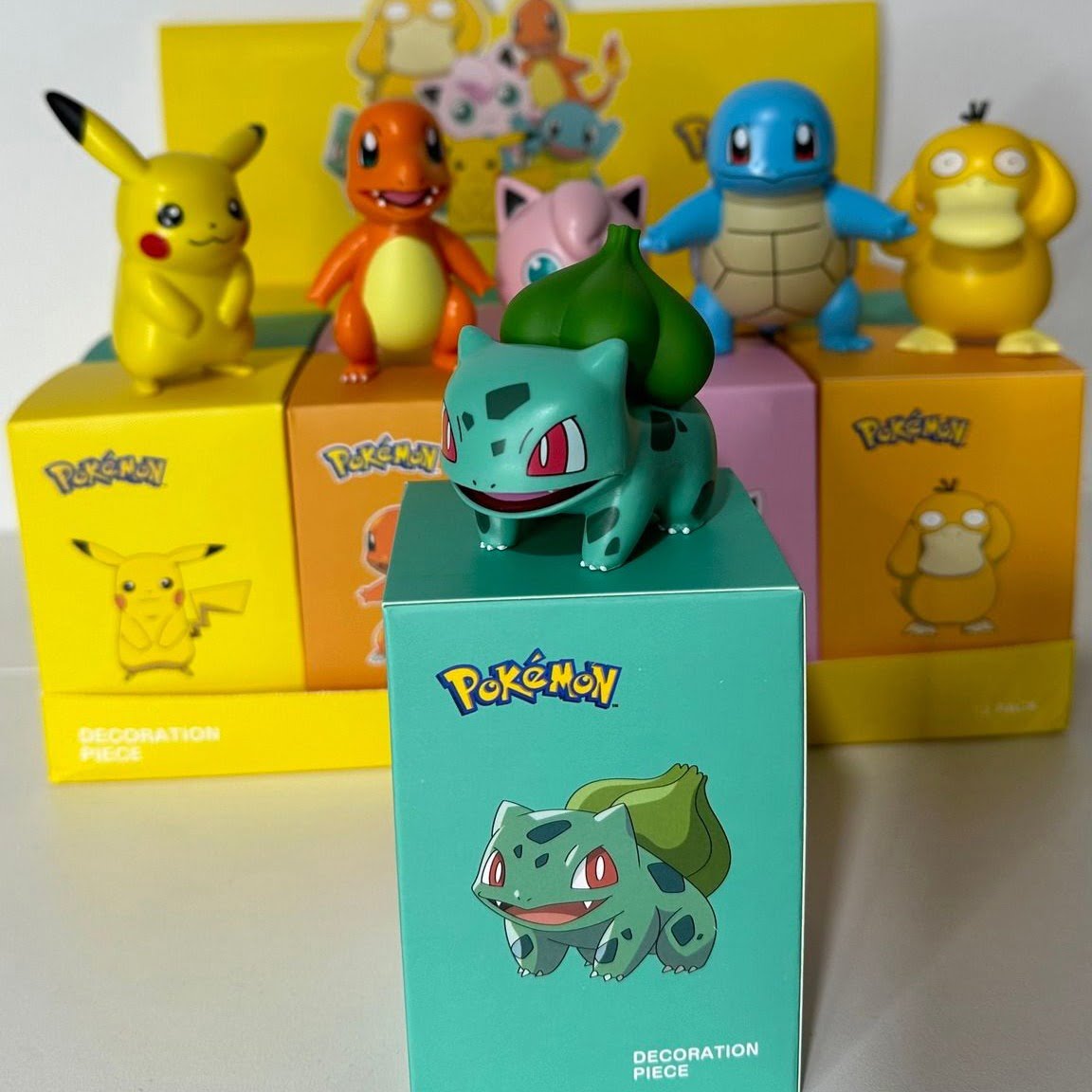 Standing Pokemon Pikachu | Bulbasaur | Charmander | Psyduck | Squirtle | Jigglypuff