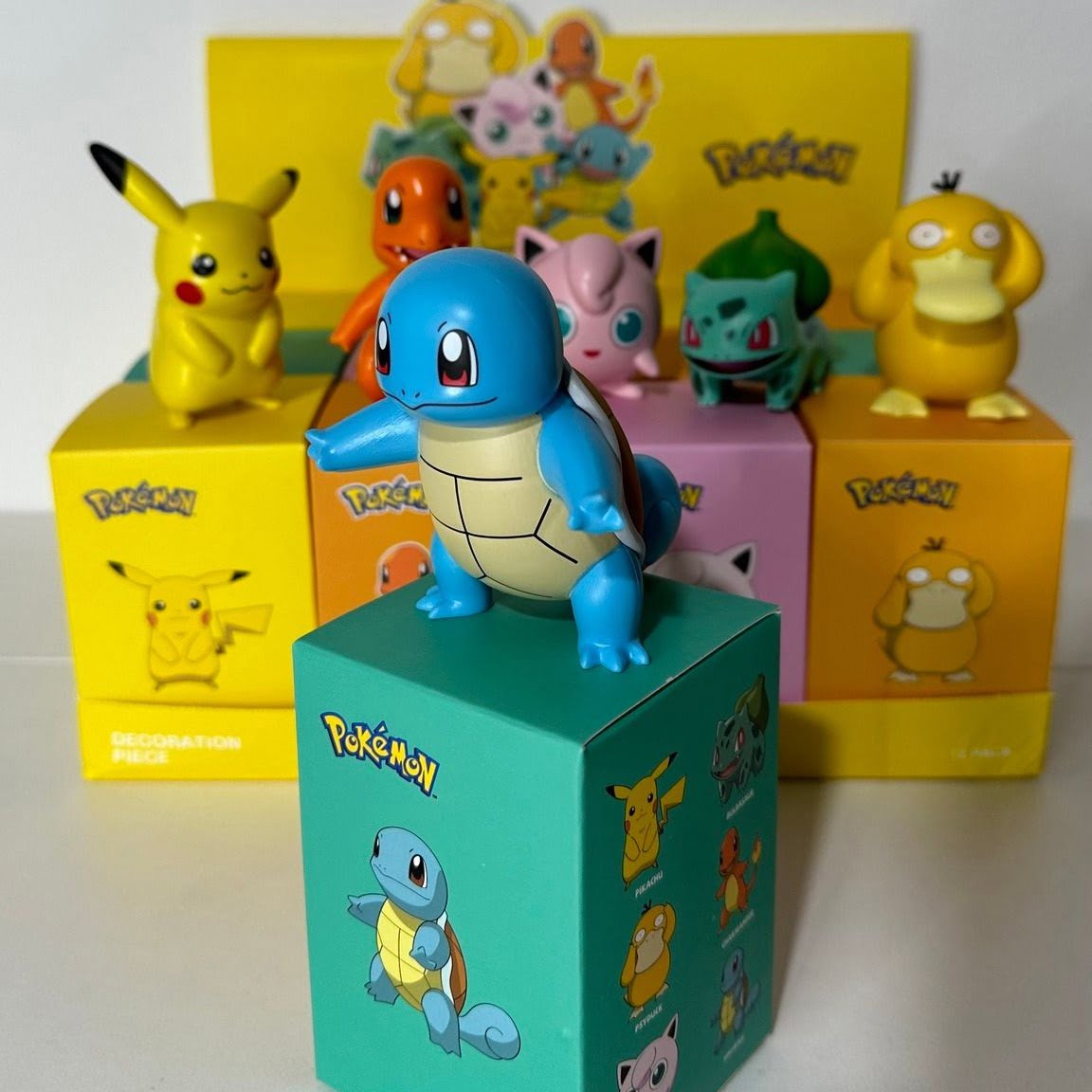 Standing Pokemon Pikachu | Bulbasaur | Charmander | Psyduck | Squirtle | Jigglypuff