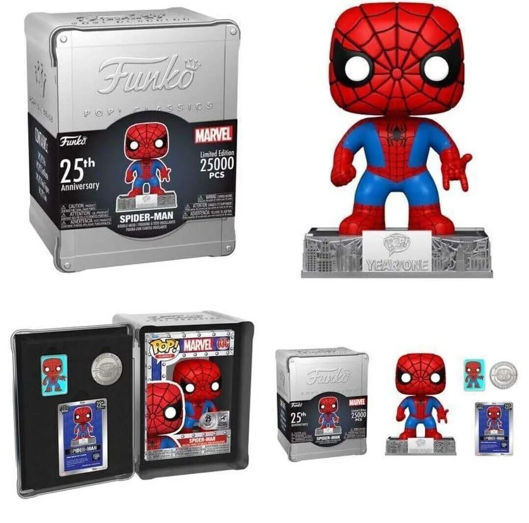 MARVEL POP! CLASSICS SPIDER-MAN FUNKO 25TH ANNIVERSARY