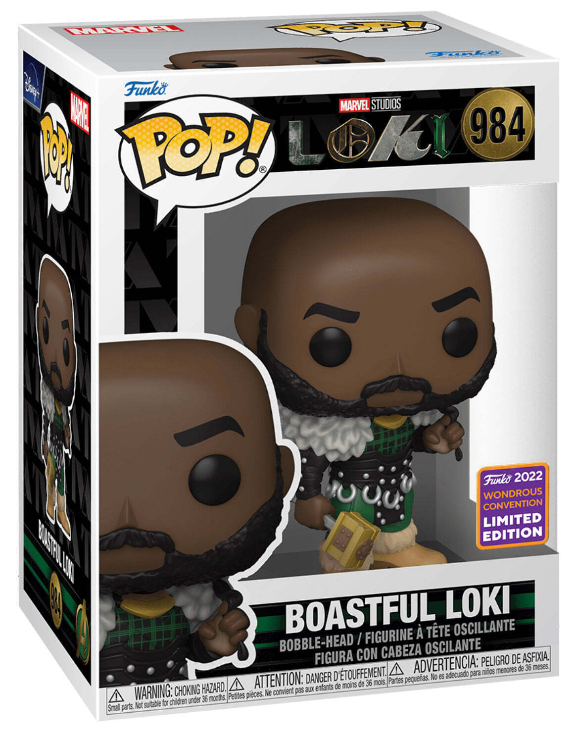 Funko Pop MARVEL Loki The Series - Boastful Loki 2022 WonderCon Exclusive
