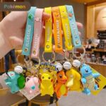 pokemon set 6 pcs 3D PVC keychain
