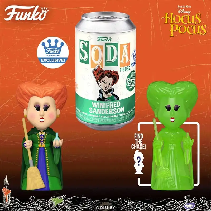 Funko Soda Hocus Pocus Winifred Sanderson Funko Shop Exclusive Open Can Chase Figure