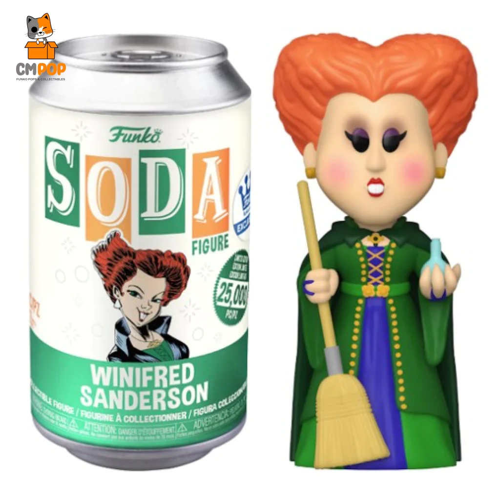 Funko Soda Hocus Pocus Winifred Sanderson Funko Shop Exclusive Open Can Chase Figure