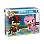 Flocked Funko Pop Shadow & Amy Sonic 2 Pack 2024 Target Con Exclusive