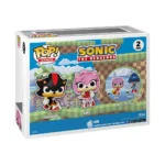 Flocked Funko Pop Shadow & Amy Sonic 2 Pack 2024 Target Con Exclusive
