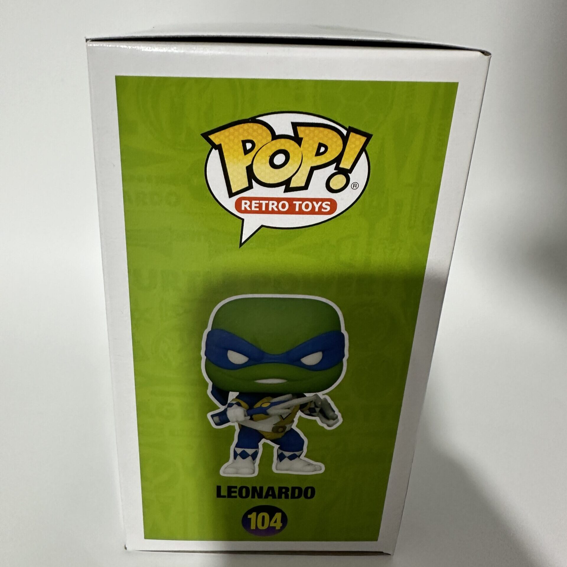 Pop! Movies: TMNT x MMPR- Leonardo (SDCC’22). (Art by Will Robson) CBCS Certificate