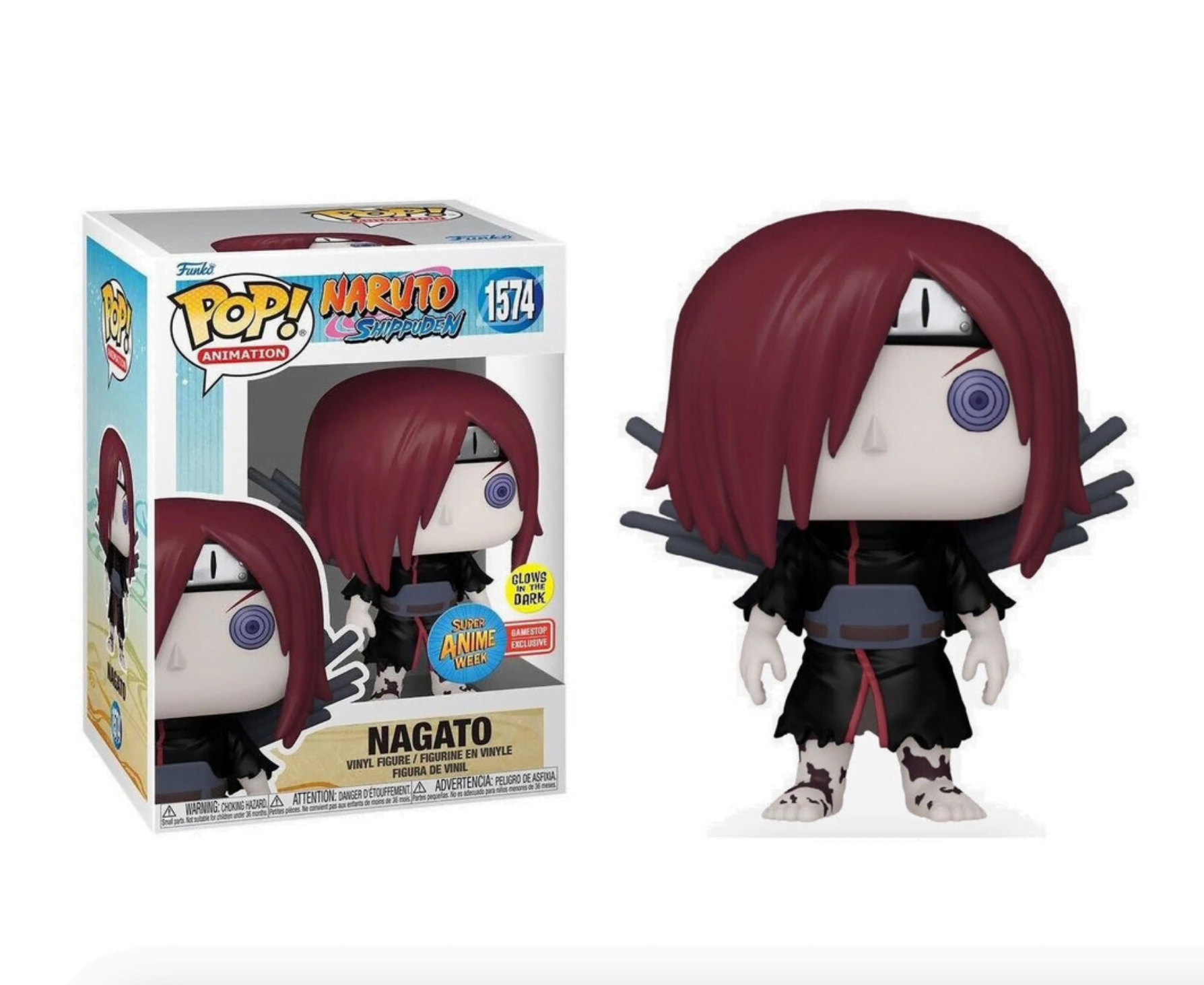 Funko Pop! Nagato #1574 Naruto Anime Week Glow In The Dark GameStop Exclusive