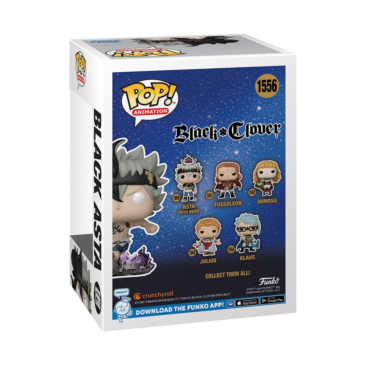 Funko Pop! Black Clover Black Asta Glow-in-the-Dark Funko #1556 EE Exclusive