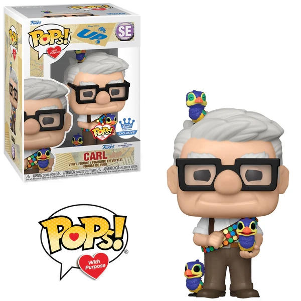 Disney Pixar Up Carl With Baby Snipes Funko Shop Exclusive