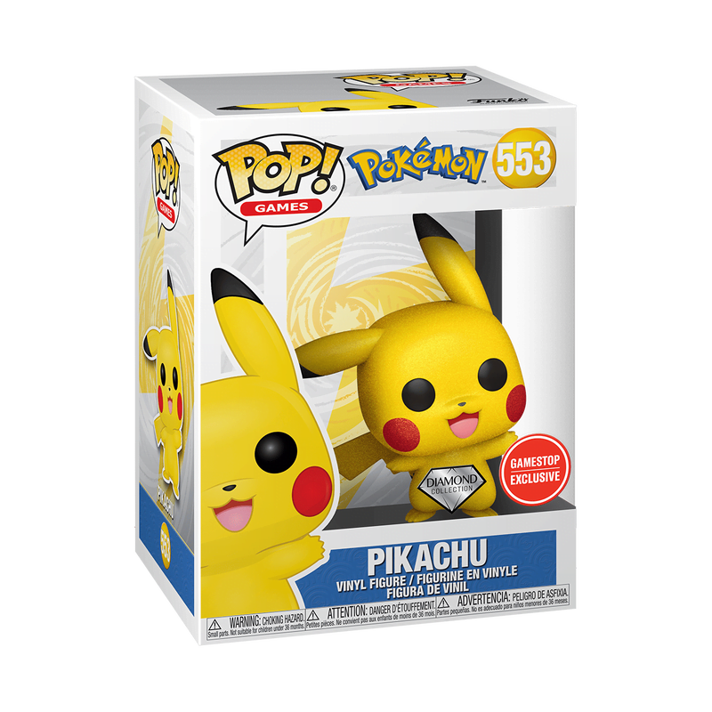 Pikachu #553 Funko POP! Pokémon Gamestop Diamond Exclusive