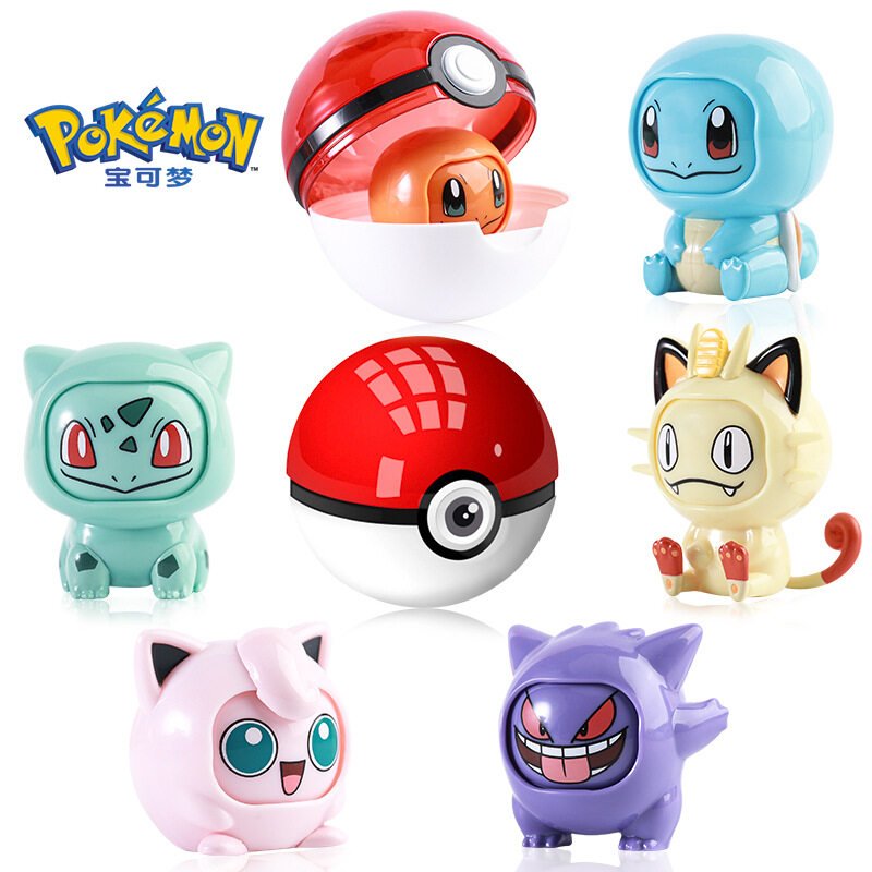 Pokemon Ball Pokeball Toys Changing / Swap Face Emotions Pokemon