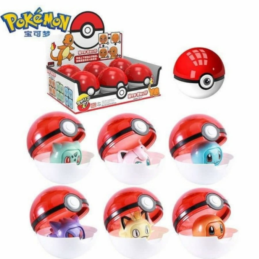 Pokemon Ball plus Changing / Swap Face Emotions Pokemon (Charmander, Bulbasaur, Meowth, Squirtle, Gengar, Jigglypuff)